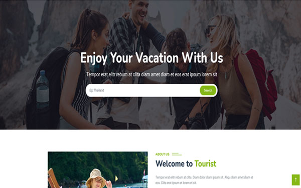 免费旅行社 HTML Web 模板